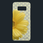 Coque Case-Mate Samsung Galaxy S8 Baise adorable, Fleur, Pois - Personnalisé<br><div class="desc">Adorable marguerite jaune sur pois avec votre nom.</div>