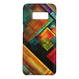 Coque Case-Mate Samsung Galaxy S8 Carrés colorés Motif d'art Abstrait moderne #04