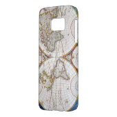 Coque Case-Mate Pour Samsung Galaxy CARTE du MONDE, XVIIème siècle (Dos gauche)