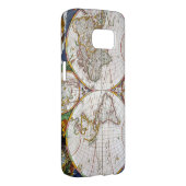 Coque Case-Mate Pour Samsung Galaxy CARTE du MONDE, XVIIème siècle (Dos/Droit)