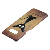 Coque Case-Mate Pour Samsung Galaxy Chat oriental noir mignon de Shorthair (Bas)