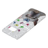 Coque Case-Mate Pour Samsung Galaxy Chien-taureaux et papillons français blancs (Bas)