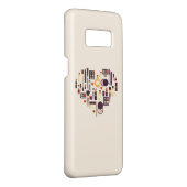 Coque Case-Mate Pour Samsung Galaxy Coeur de Comestics (Dos/Droite)