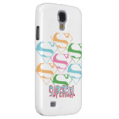 Coque Case-Mate Pour Samsung Galaxy Collage du logo de Supergirl Pastel (Dos/Droit)