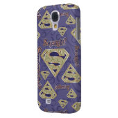 Coque Case-Mate Pour Samsung Galaxy Collage du logo super girl Fancy (Dos gauche)