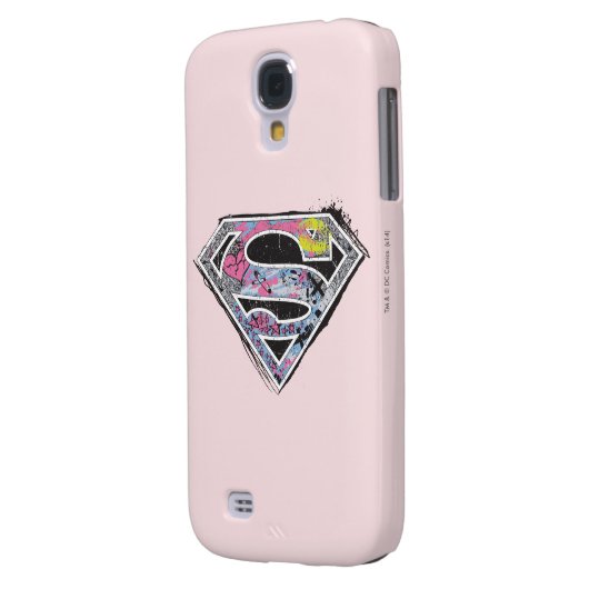 Coque Case-Mate Pour Samsung Galaxy Collage du logo Supergirl (Dos gauche)