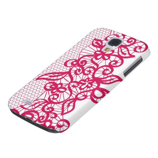 Coque Case-Mate Pour Samsung Galaxy Dentelle rouge (Bas)