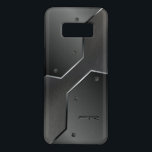 Coque Case-Mate Samsung Galaxy S8 Design de formes géométriques gris en métal<br><div class="desc">Un look métallique cool aux formes géométriques métalliques. Monogramme personnalisé et optionnel sur look inox. Disponible sur d'autres produits</div>