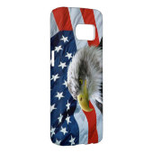 Coque Case-Mate Pour Samsung Galaxy Drapeau américain Bald Eagle (Dos/Droit)