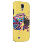 Coque Case-Mate Pour Samsung Galaxy Drapeau supergirl et os croisés (Dos/Droit)