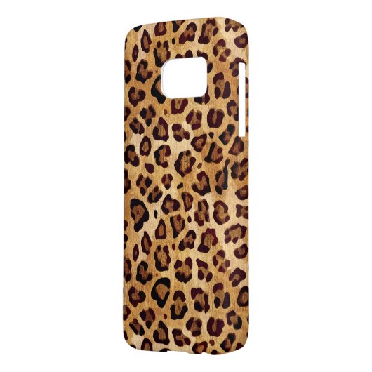 Coque Case-Mate Pour Samsung Galaxy Empreinte de léopard Rustic Texture (Dos gauche)
