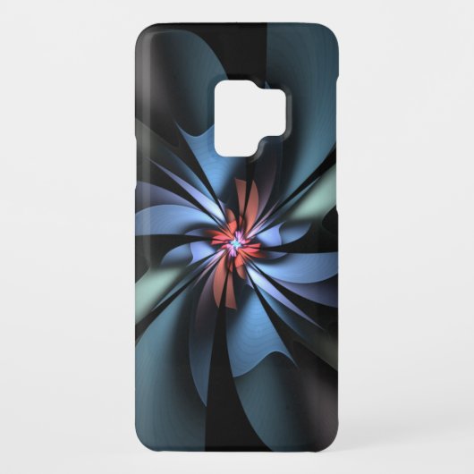 Coque Case-Mate Pour Samsung Galaxy Fascination Abstraite Bleu clair et vert (Dos)
