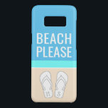 Coque Case-Mate Samsung Galaxy S8 Feuilles à tongs monogrammes sur la plage de sable<br><div class="desc">Plage S'Il Vous Plaît. Protégez votre téléphone portable avec style avec ce minimaliste moderne thème de plage Galaxy S8 Coque. Le design de couverture est doté de tongs monogrammés personnalisés avec vos initiales et d'un design simple de blocs de couleur inspirés du sable, de la mer et du ciel côtier....</div>