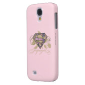 Coque Case-Mate Pour Samsung Galaxy Fleurs Supergirl (Dos gauche)