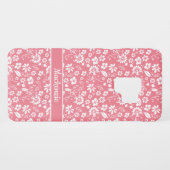 Coque Case-Mate Pour Samsung Galaxy Fleurs tropicales rose vif modernes (Dos (Horizontal))