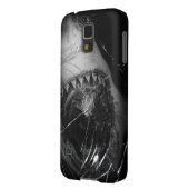 Coque Case-Mate Pour Samsung Galaxy grande couverture d'attaque de requin blanc (Dos gauche)