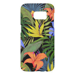 Coque Samsung Galaxy S7 Graphique de fleur d'Aloha de Hawaii tropical