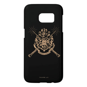 Coque Samsung Galaxy S7 Harry Potter   Hogwarts Crossed Wands Crest