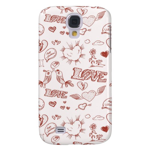 Coque Case-Mate Pour Samsung Galaxy Heureuse Sainte-Valentin (Dos)