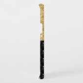 Coque Case-Mate Pour Samsung Galaxy Impression stylisée Crystal Gold diamant noir mono (Dos/Droite)