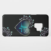 Coque Case-Mate Pour Samsung Galaxy Infirmière Coeur et bijoux EKG (Dos (Horizontal))