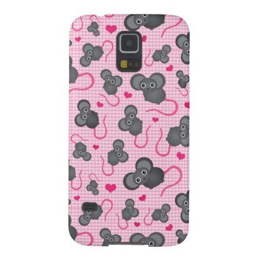Coque Case-Mate Pour Samsung Galaxy J'aime mon motif de souris dans le rose (Dos)