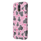 Coque Case-Mate Pour Samsung Galaxy J'aime mon motif de souris dans le rose (Dos gauche)