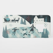 Coque Case-Mate Pour Samsung Galaxy Joyeuse scène de patinage de Christmastime (Dos (Horizontal))