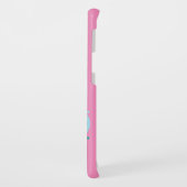 Coque Case-Mate Pour Samsung Galaxy Joyeuses fêtes, roses (Dos/Gauche)