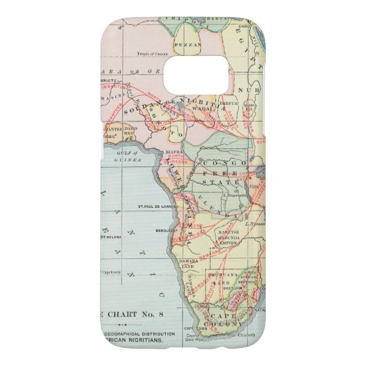 COQUE Case-Mate POUR SAMSUNG GALAXY L'AFRIQUE : CARTE, 1894 (Dos)