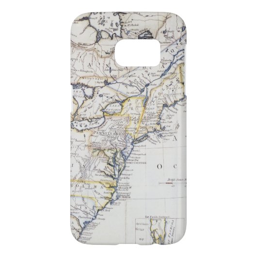 Coque Case-Mate Pour Samsung Galaxy L'AMÉRIQUE COLONIALE : CARTE, c1770 (Dos)