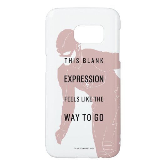 Coque Case-Mate Pour Samsung Galaxy Le Flash | Silhouette du devis "Expression vide" (Dos)