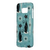 Coque Case-Mate Pour Samsung Galaxy Les chats atomiques rétro-américains du milieu du (Dos gauche)