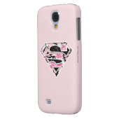Coque Case-Mate Pour Samsung Galaxy Logo Camouflage Supergirl (Dos gauche)