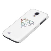Coque Case-Mate Pour Samsung Galaxy Logo de Supergirl Rainbow Outline (Bas)