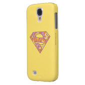 Coque Case-Mate Pour Samsung Galaxy Logo du Jacquard Supergirl (Dos gauche)