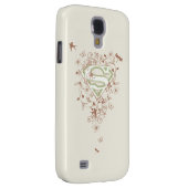 Coque Case-Mate Pour Samsung Galaxy Logo Supergirl Green Floral (Dos/Droit)