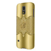 Coque Case-Mate Pour Samsung Galaxy Look métal or avec Diamants Motif 3 (Dos gauche)