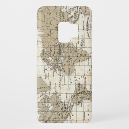 Coque Case-Mate Pour Samsung Galaxy Mappemonde (Dos)