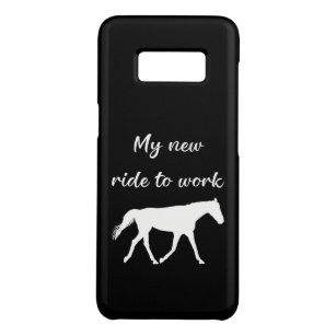 Coque Case-Mate Samsung Galaxy S8 Mon nouveau voyage au travail en cheval drôle