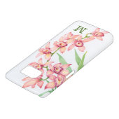 Coque Case-Mate Pour Samsung Galaxy Monogramme | Aquarelle Fleurs roses (Bas)