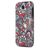 Coque Case-Mate Pour Samsung Galaxy Motif à doodle floral Paisley (Dos gauche)