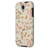Coque Case-Mate Pour Samsung Galaxy Motif de vacances d'été (Dos gauche)