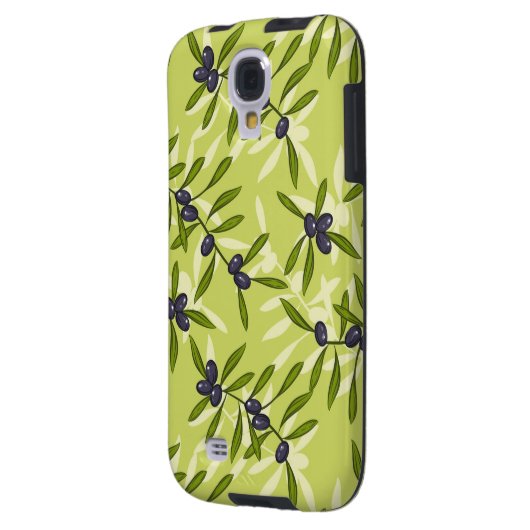 Coque Case-Mate Pour Samsung Galaxy Motif d'olive (Dos gauche)