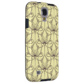 Coque Case-Mate Pour Samsung Galaxy Motif floral à la crème (Dos/Droit)