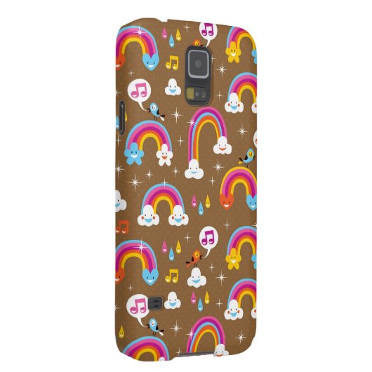 Coque Case-Mate Pour Samsung Galaxy motif mignon d'arcs-en-ciel (Dos/Droit)