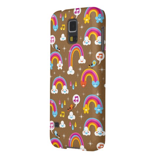 Coque Case-Mate Pour Samsung Galaxy motif mignon d'arcs-en-ciel (Dos gauche)
