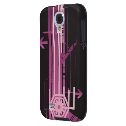 Coque Case-Mate Pour Samsung Galaxy Motif tramé technique (Dos gauche)