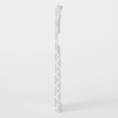 Coque Case-Mate Pour Samsung Galaxy Motifs gris-clair et blancs de Quatrefoil (Dos/Gauche)