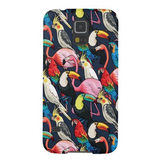 Coque Case-Mate Pour Samsung Galaxy Oiseaux exotiques (Dos)